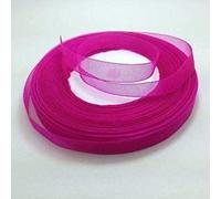 Organza Ribbon 12mm 44 Mtrs Gift Wrap Ribbon, Ribbons for Gift Wrapping, Christmas Ribbon, Gift Wrapping Ribbon for Crafting, Wedding Party Decor (Magenta Pink)