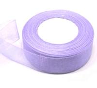 Organza Ribbon 20mm Roll. for Gifts Wrap Sew Party, Decorations Events Dress Wedding Christmas Crafts, Bows Car Balloons DIY, Bouquets, Cake More 45 Meters / 50 Yards (Lilac)