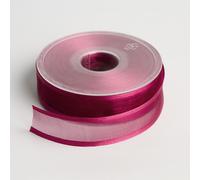 Organza Ribbon : 25mm : Wine