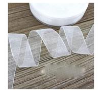organza ribbon rolls, Organza Gift Wrap Ribbon 50 Yards Multicolor 12-50mm(White,40mm)