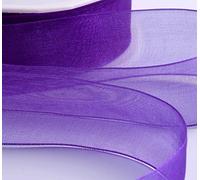 Organza Ribbon. Scrapbooking, Gift Wrapping, Home Deco. 46 Meters / 50 Yards s Buy 2 Any s & Get 3rd Free (25mm, Purple)