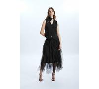 Organza Ruffled Skirt Black James Lakeland Black 8