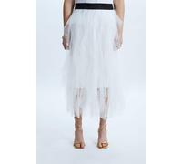 Organza Ruffled Skirt White James Lakeland White 16