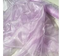 Organza Strips 145cm Wide Plain & Two Tone Crafting Flowers (Lilac) (50cm x 145cm)