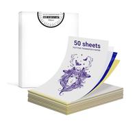 ORGBRO X8 Tattoo Transfer Paper 50 Sheets, 4 Layers Thermal Stencil Paper for Tattooing, Temporary Tattoo Supplies, A4 Size 8.26" x 11.69"