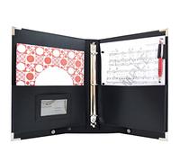 Orginal -MSP PU Leather Sheet Music Holder | 9.5" x 12" - Music Folder with Hand Strap for Musician- Improved Design (3 Ring Binder)