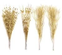 OrgMemory Artificial Glitter, 24pcs 3 Styles, Artificial Berry Stems, Glitter Berry Stems for Christmas Tree Vase DIY Wreath Crafts Gift Décor(Golden)