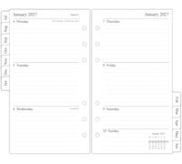 Orgnizme 26-27 Middle Year Diary Refill Personal Size, Week on Two Pages, July 2026 - June 2027, Compatible with Filofax Personal Organiser