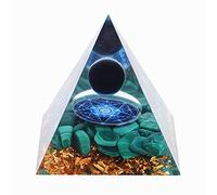 Orgone Pyramid Crystal,Handmade Orgonite Pyramid 60mm Crystal Sphere with Natural Cristal Stone Orgone Energy Healing,Yoga Energy Crystals