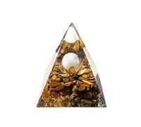 VNSTKWW Orgone Pyramid Crystal, Healing Chakra Pyramid for Protection,Balancing Positive Energy,Rose crystal,Emotional-Negativity Removal Stone,Clear Quartz Crystal Point for Meditation(2.36 inch)…