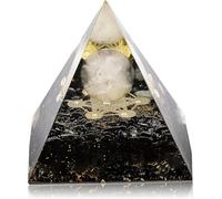 Orgone Pyramid Kit for Positive Energy Amethyst&Obsidian Reiki Charged Energy Pyramid Generator for Protection Meditation Orgonite Pyramids Promotes Wealth