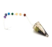Orgonite Power Chakra Pendulum Angel Wing Multicolor