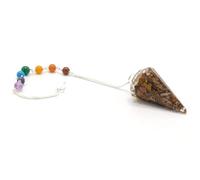 Orgonite Power Chakra Pendulum - Tiger Eye