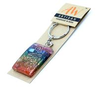 Orgonite Power Keyring Home Protect Copper And Chakra Multicolor