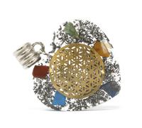 Orgonite Power Pendant - 7 Stone Chakra Heart