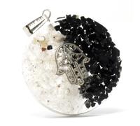 Orgonite Power Pendant - Good & Evil - Hamsa