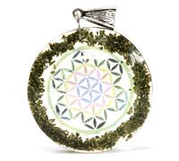 Orgonite Power Pendant - Greenstone Mandala