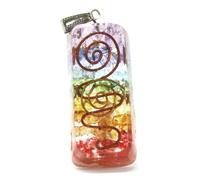 Orgonite Power Pendant - Rainbow Copper Attractor
