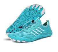Orgonite Water Shoes Mens Womens Beach Shoes Aqua Socks Barefoot Shoes Quick Dry Swim Shoes Lightweight Breathable Sports Outdoor Shoes for Surfing Diving Hiking Boating Fishing Pool Beach, A-blue, 8