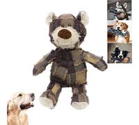 Orgrul 2024 Upgraded Robust Bear, Indestructible Dog Toy for Large Dogs and Aggressive Chewers, Strong Pet Teddy Toy (Purple, Small)