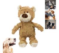 Orgrul 2024 Upgraded Robust Bear, Indestructible Dog Toys for Large Dogs and Aggressive Chewers, Strong Teddy Toy for Pets (Brown, Large)