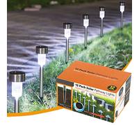 Orgrul Garden Solar Lights for Outdoor, 12 Pack with Upgraded Solar Panel, Stake Lights for Walkway, Patio, Yard, Lawn, Driveway, IP65 Waterproof…