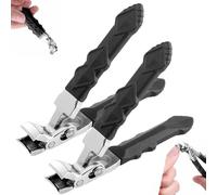 Orgrul Nail Clipper, Clipmaster Pro, Classic Style, Stainless Steel, Black