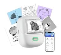 ORGSTA Label Maker Machine with Tape Bluetooth Portable Thermal Labelling Printer 300 Dpi Mini Handheld Sticker Maker