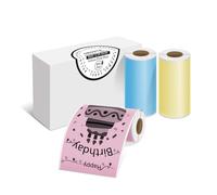 ORGSTA Label Stickers Self Adhesive Sticky Thermal Printer Paper 57mm x3M, 3 Rolls for S002 Portable Printer