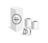 ORGSTA Till Roll Label Thermal Printer Paper White Continues Plain 28mm x3M, 3 Rolls for S002 Portable Printer