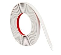 Orgthin 3 Meters Peel and Stick Trim, White Flexible PVC Self Adhesive Moulding Strip, Waterproof Wall Trim, Tile Edge, Mirror & Window Frame Border (W:1 cm, T:0.25 cm)