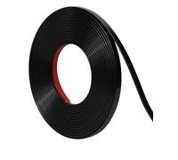 Orgthin 8M Peel and Stick Trim, Matte Black Flexible PVC Self Adhesive Moulding Strip, Waterproof Wall Trim, Tile Edge, Mirror & Window Frame Border (W:1 cm, T:0.25 cm)