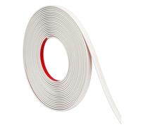 Orgthin 8M Peel and Stick Trim, White Flexible PVC Self Adhesive Moulding Strip, Waterproof Wall Trim, Tile Edge, Mirror & Window Frame Border (W:1 cm, T:0.25 cm)