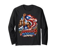 Orgullo Boricua Siempre Boricua Pride Long Sleeve T-Shirt