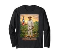 Orgullo Jíbaro Puerto Rico Flag Coqui Heritage Long Sleeve T-Shirt