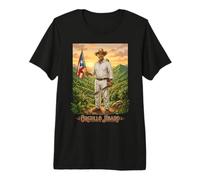 Orgullo Jíbaro Puerto Rico Flag Coqui Heritage Premium T-Shirt