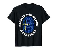 Orgullo Por ADN Asturiano Bandera Asturias Flag Fingerprint T-Shirt