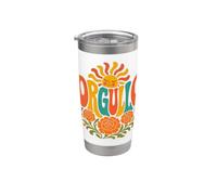 Orgullo Retro Hispanic Heritage Month Pride Flowers Sun Stainless Steel Insulated Tumbler