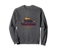 Orgullo Venezulano Patriotic Symbol for Proud Citizens Sweatshirt, Adult Unisex, Dark Heather Grey, XL