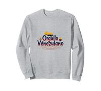 Orgullo Venezulano Patriotic Symbol for Proud Citizens Sweatshirt, Adult Unisex, Heather Grey, S