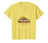 Orgullo Venezulano Patriotic Symbol for Proud Citizens T-Shirt, Kids, Lemon, 10 Years