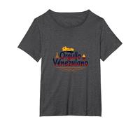 Orgullo Venezulano Patriotic Symbol for Proud Citizens T-Shirt, Women's Plus, Dark Heather Grey, 6X