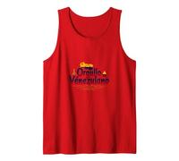 Orgullo Venezulano Patriotic Symbol for Proud Citizens Tank Top, Men, Red, XXL
