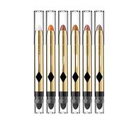 Orgy Pallet High Gloss Eye Shadow Pen Beaded Bright Flash Brighten Color Lying Silkworm Pen Two Color Eye Shadow Anime Makeup (C, One Size)