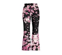 ORGYPET Girls Flared Leggings 5-14 Years Yoga Pants, Axolotl Cherry Blossom, 7-8 Years