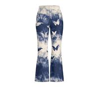 ORGYPET Girls Flared Leggings 5-14 Years Yoga Pants, Tie Dye Butterfly, 11-12 Years