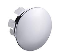 Orhemus Solid Brass Sink Overflow Cap Round Hole Cover for Bathroom Basin, Polished Chrome Finished