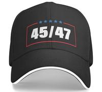 ORHFHVW Baseball Cap 45 47 Trump 2024 Fashion Trucker Hat Spring Men Adult Outdoor Gym s Birthday Gift