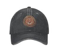 ORHFHVW Baseball Cap Degree Mason Gold Jewel Master Mason Square and Compasses s Distressed Cotton Outdoor Adjustable Fit Snapback Hatbirthday Gift