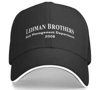 ORHFHVW Baseball Cap Lehman Brothers Risk Management Dept Spring Trucker Hat Adjustable Tenni Skate Hat Couple Women Fitted Baseball Cap Birthday Gift